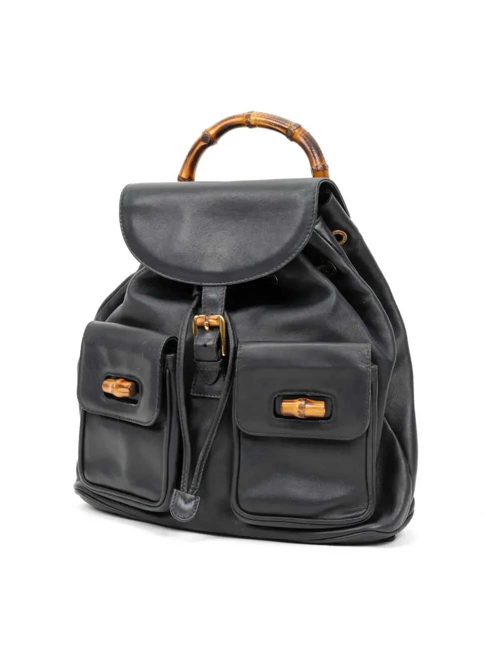 Gucci Vintage Bamboo Backpack Leather #287137G72B